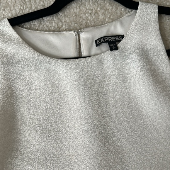 Express ivory sleeveless peplum top - very good condition - Picture 2 of 4
